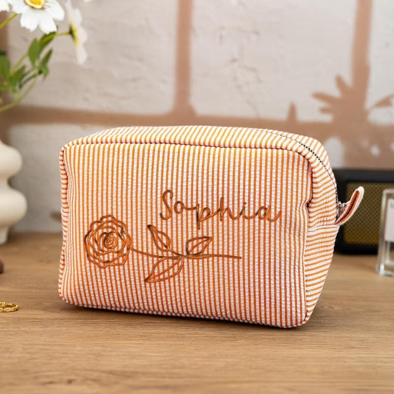 custom embroider cosmetic or purse case *PRE-ORDER*