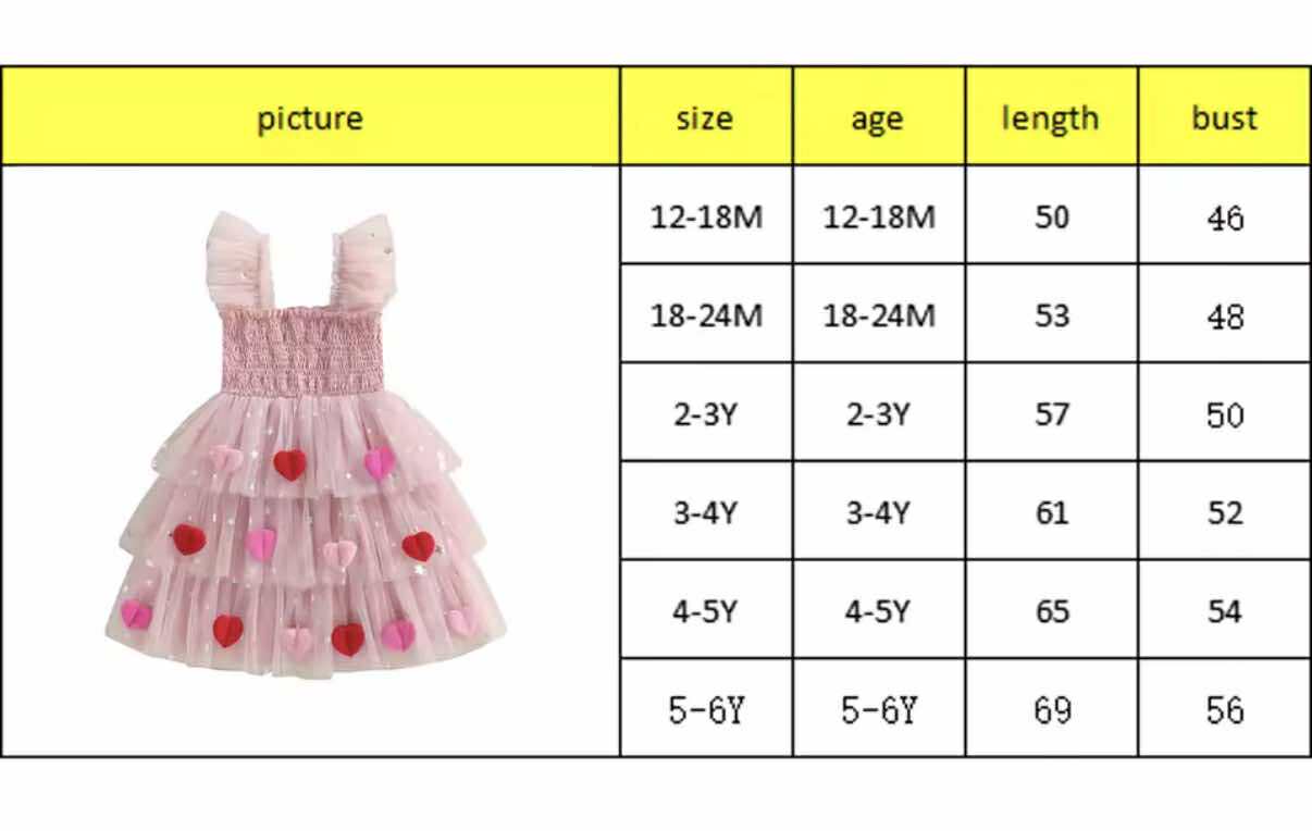 Hearts & Stars Tulle Dress *PRE-ORDER*