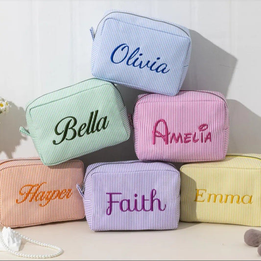custom embroider cosmetic or purse case *PRE-ORDER*
