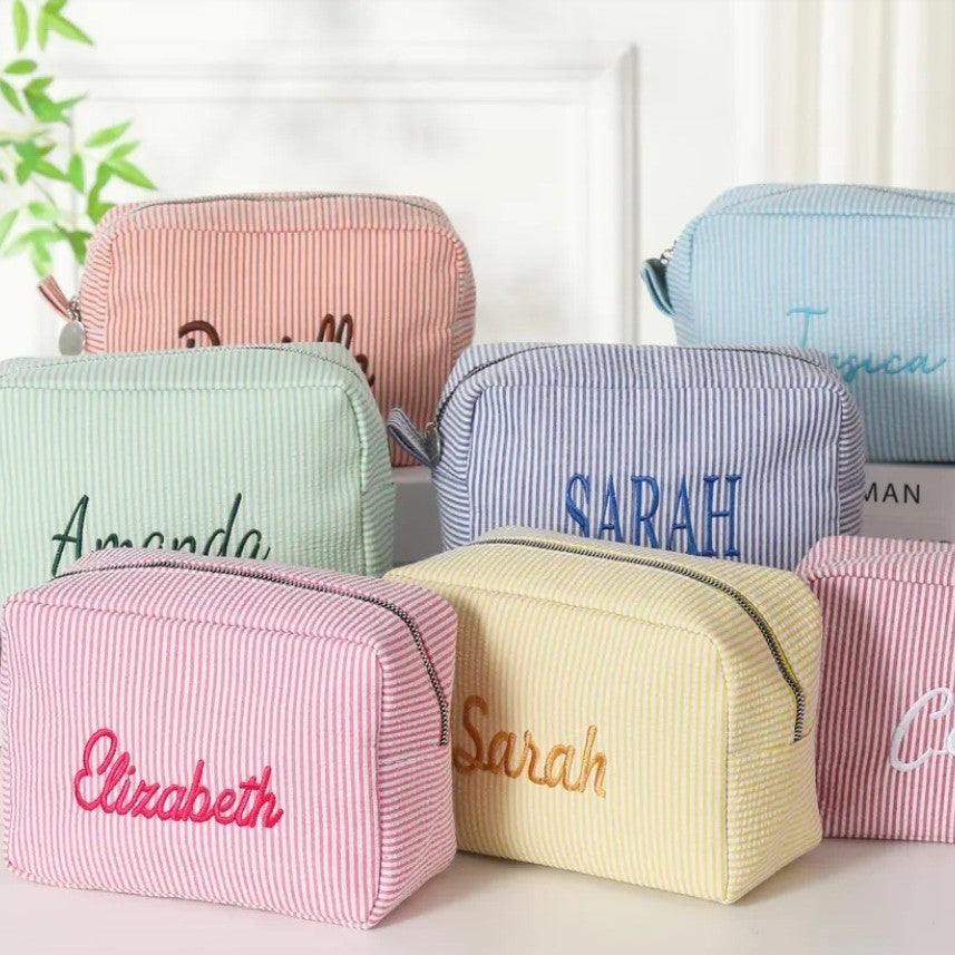 custom embroider cosmetic or purse case *PRE-ORDER*