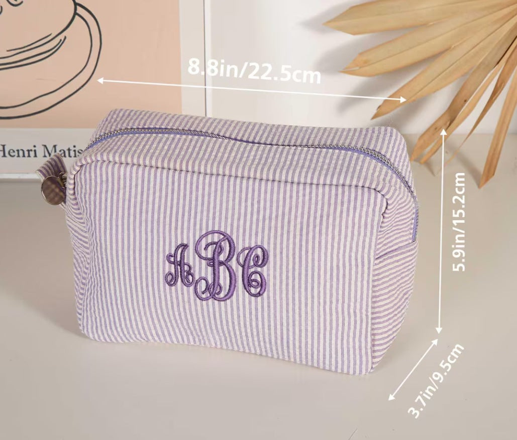 custom embroider cosmetic or purse case *PRE-ORDER*
