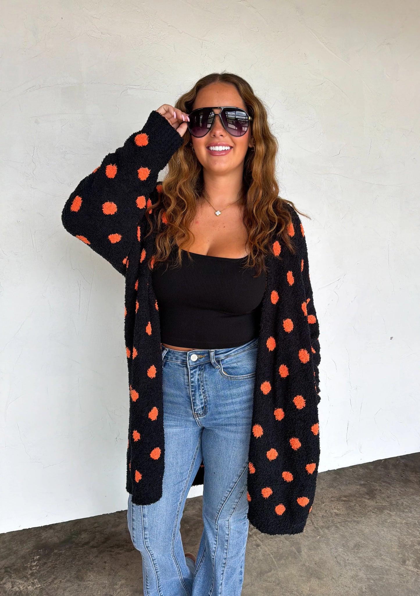 Boo Crew- POLKA DOT Cardigan