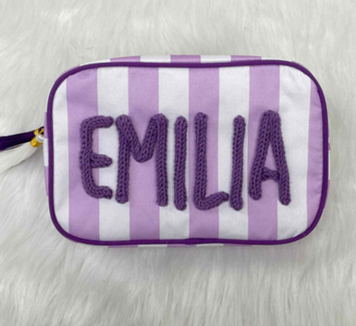 Rope Cosmetic Stripe Case *PRE-ORDER*