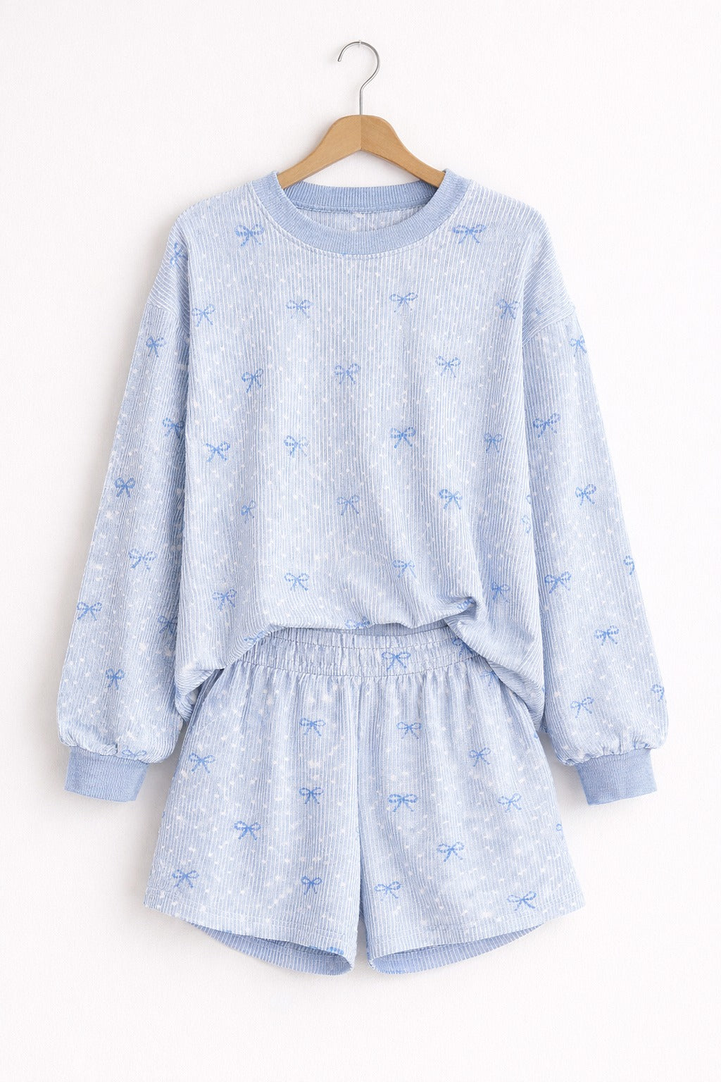 Blue bow lounge set *PRE-ORDER*