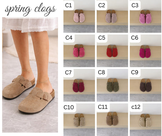 Spring Clogs (Sizes 8.5-10) *PRE-ORDER*