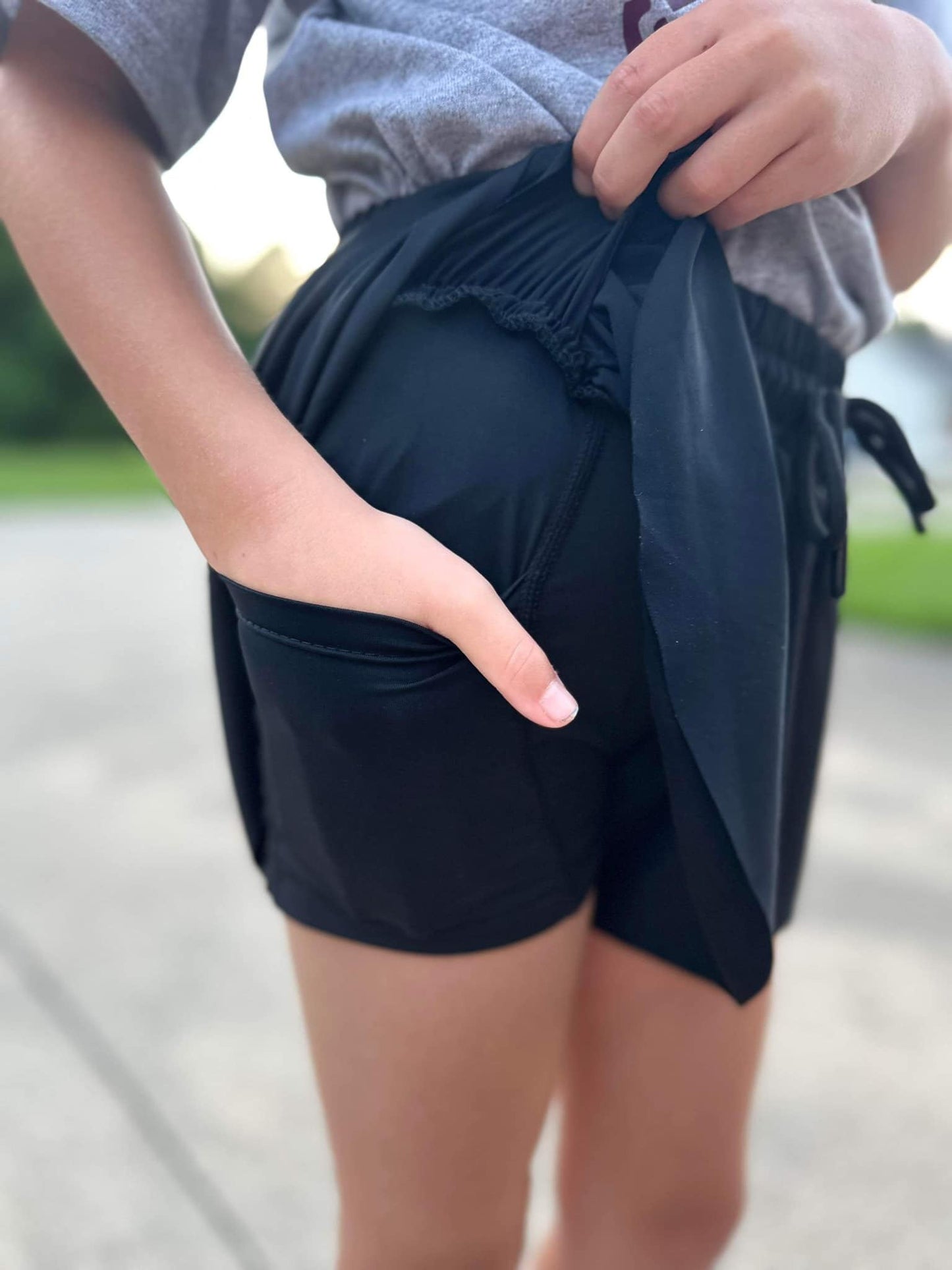 Mommy and Me Side Split Shorts- KIDS *PRE-ORDER*