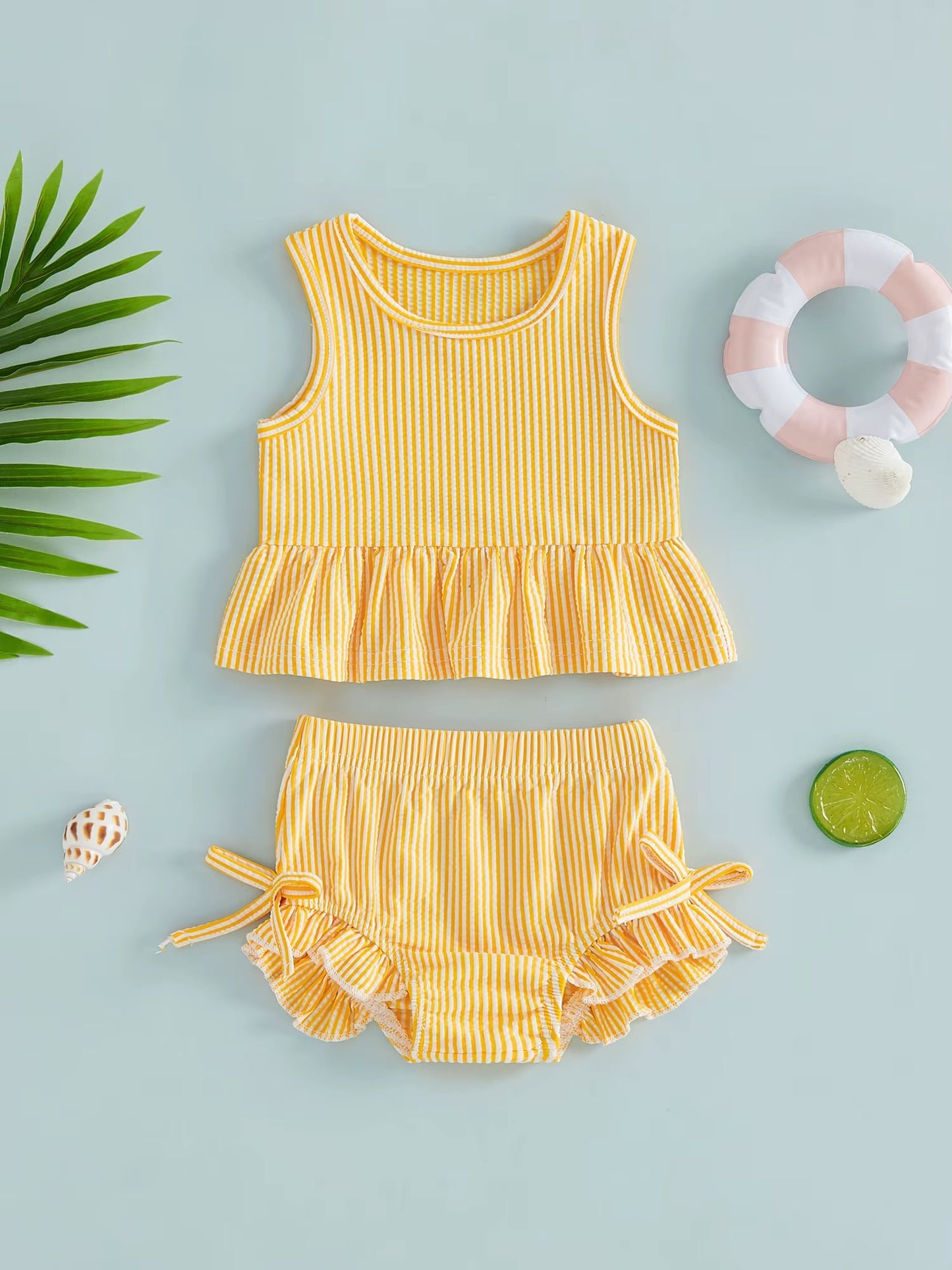 Gingham print baby doll tank & bummie set *PRE-ORDER*