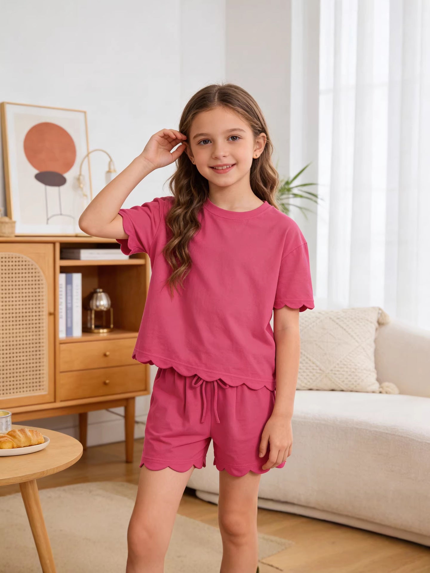 Scalloped Shirt & Short Set *PRE-ORDER*