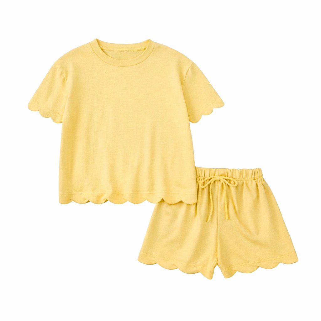 Scalloped Shirt & Short Set *PRE-ORDER*