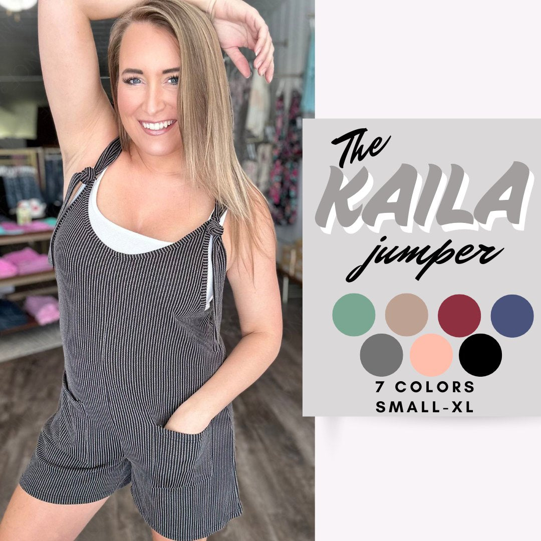 The Kaila Adjustable Tie Straps Romper *PRE-ORDER*