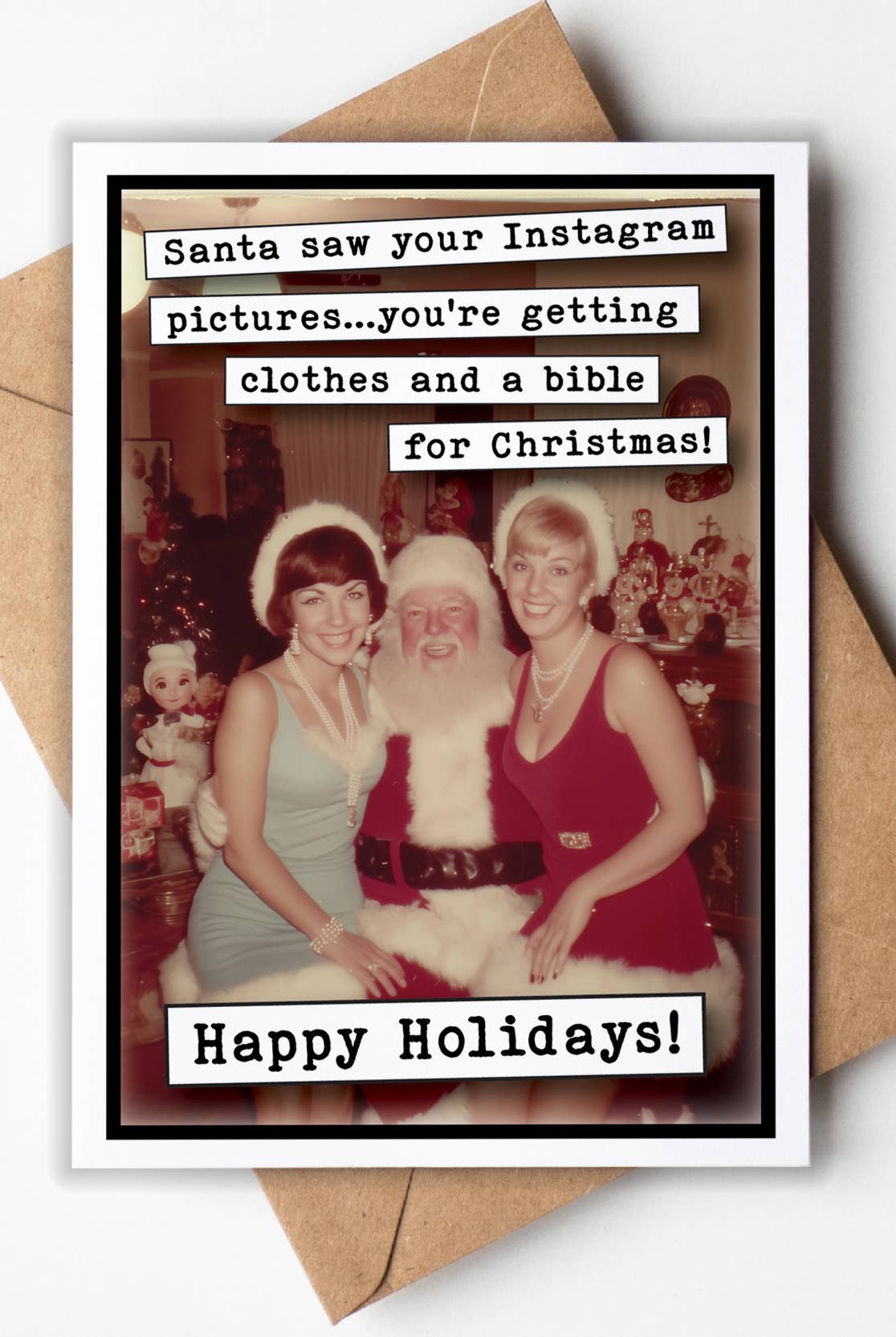 Santa saw your Instagram Card