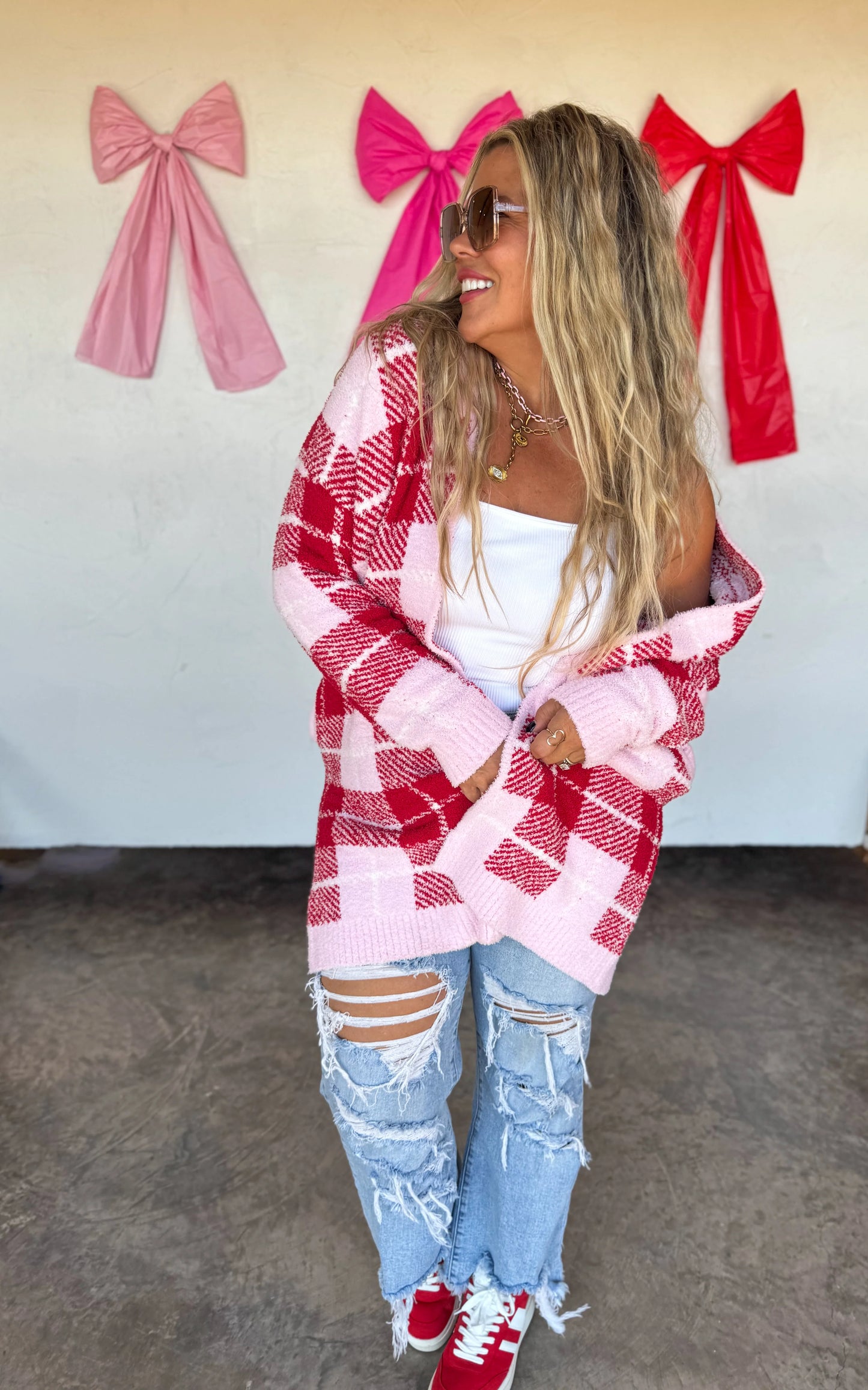 Plaid Cardigan