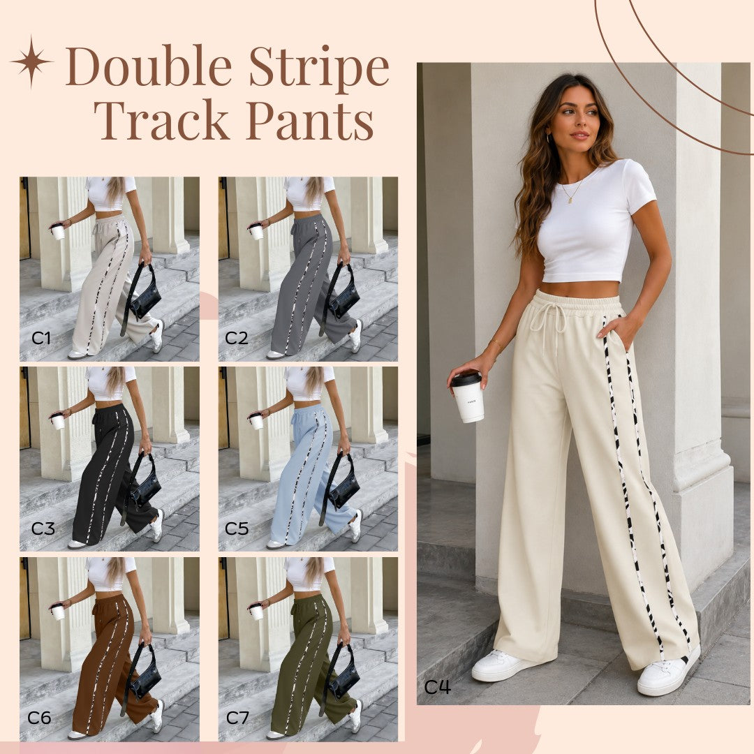 Double Stripe Track Pants *PRE-ORDER*
