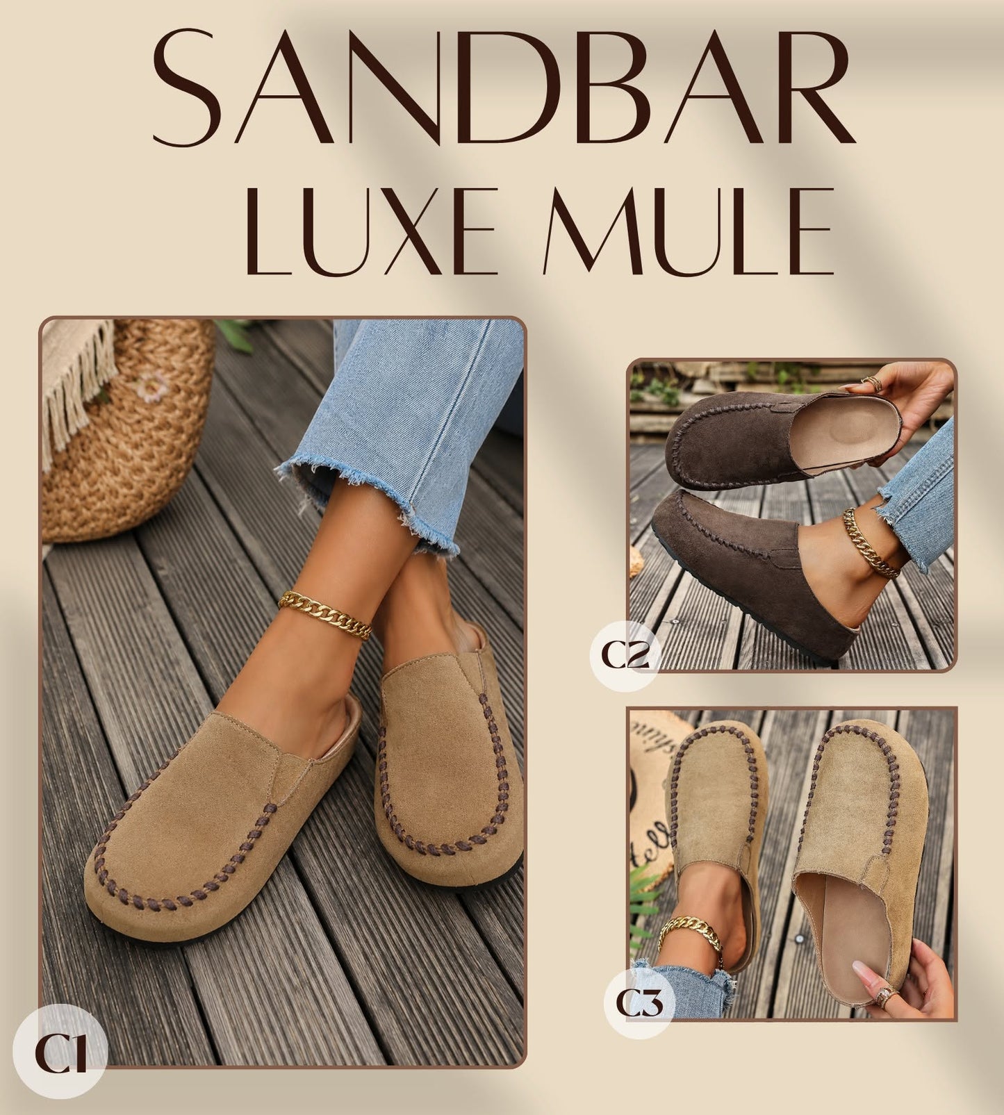 The Sandbar Luxe Mule *PRE-ORDER*