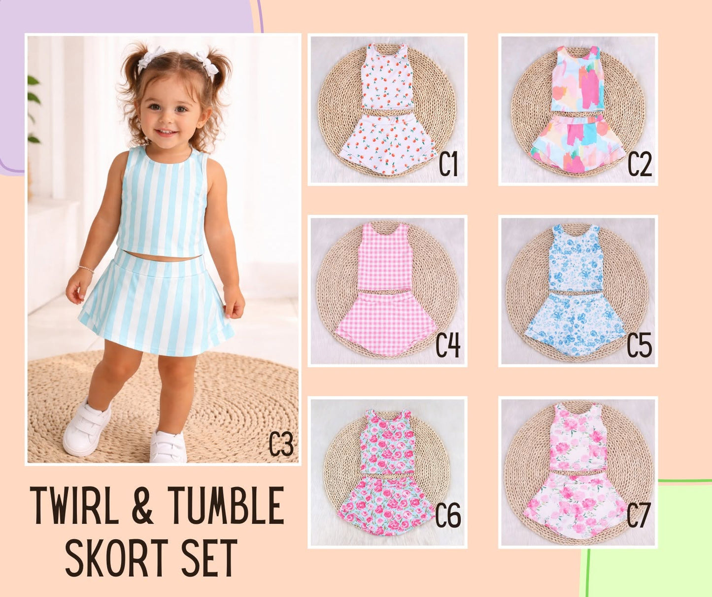 The Twirl & Tumble Skort Set *PRE-ORDER*