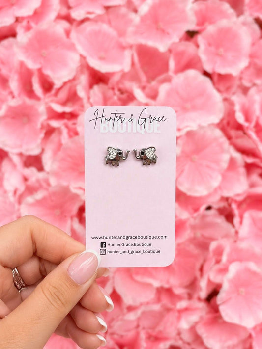Tiny Trunks Sparkle Stud Earrings