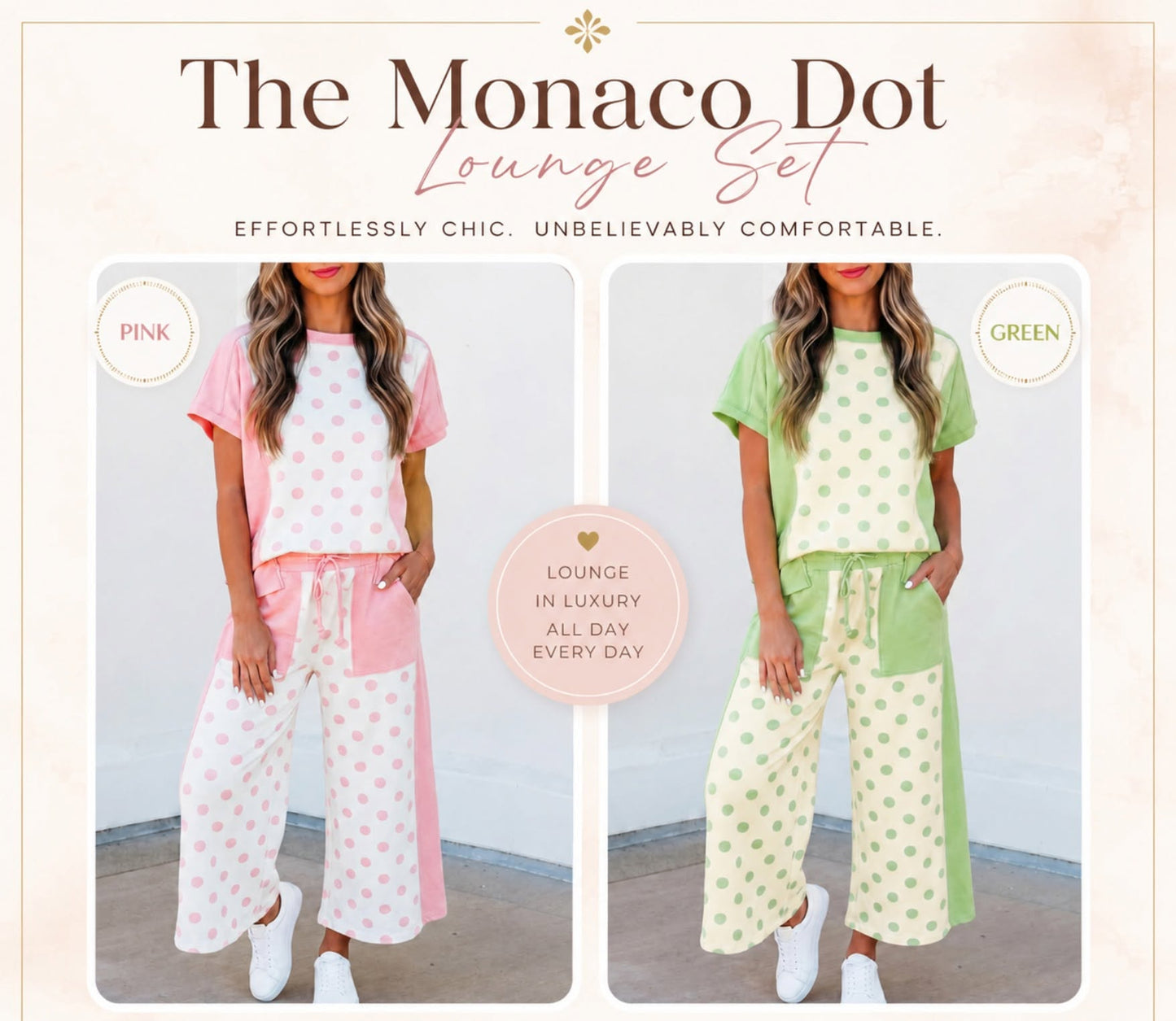 The Monaco Dot Lounge Set *PRE-ORDER*