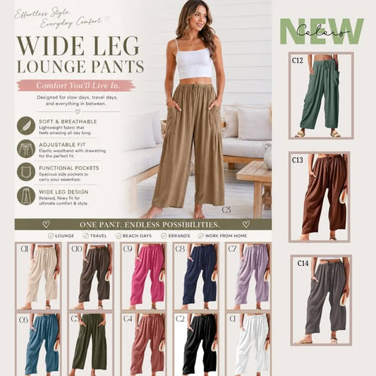 Wide Leg Lounge Pants *PRE-ORDER*
