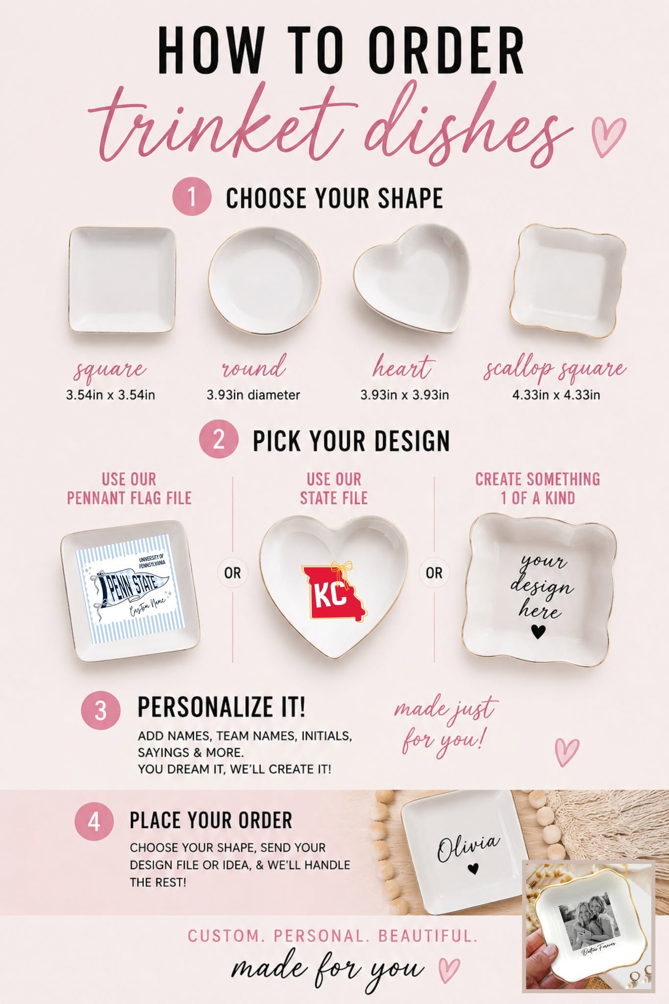 Cherished Moments Photo Trinket Dish *PRE-ORDER*