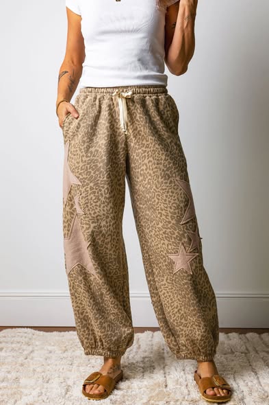 Leopard Star Pants *PRE-ORDER*