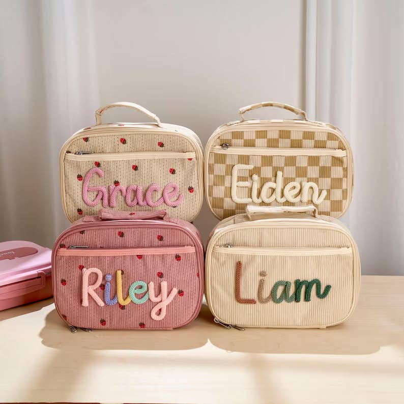 Custom rope embroidered lunch box *PRE-ORDER*