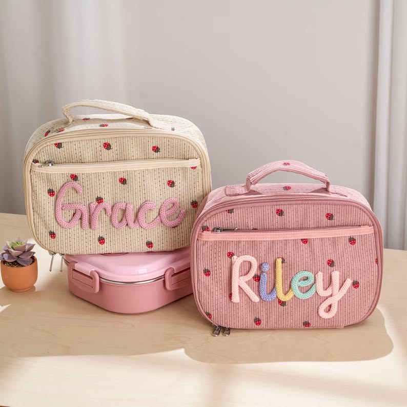 Custom rope embroidered lunch box *PRE-ORDER*