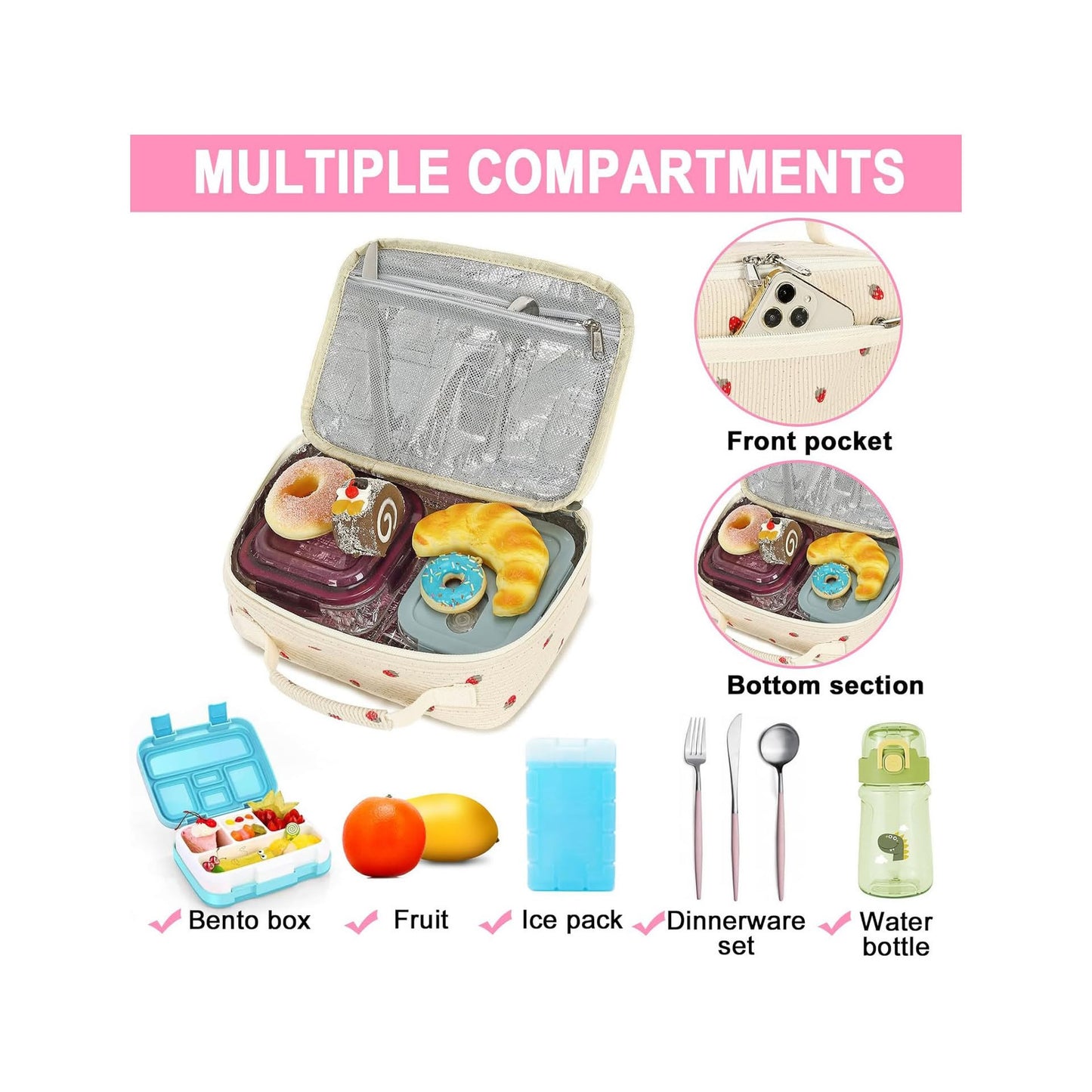 Custom rope embroidered lunch box *PRE-ORDER*