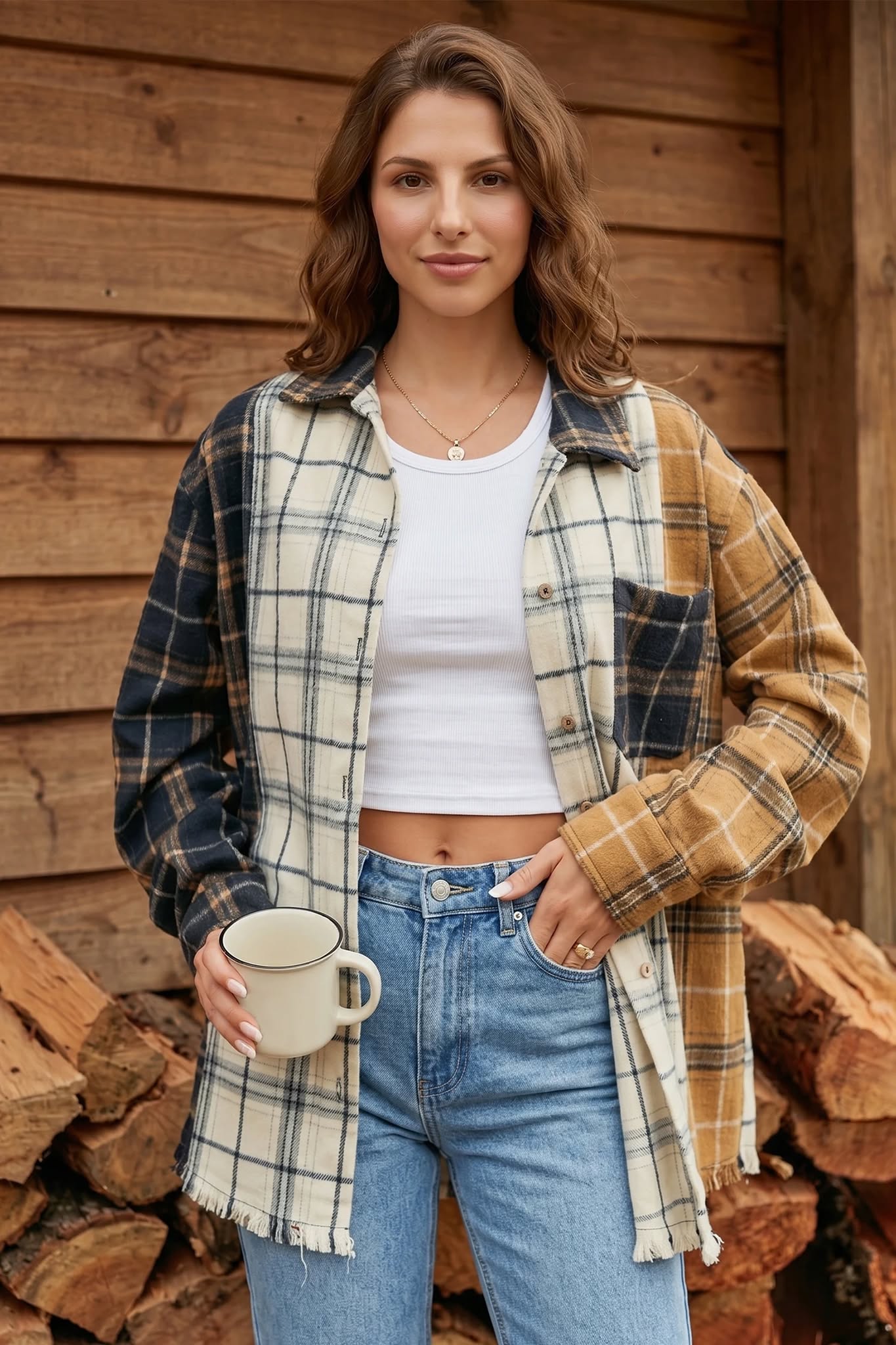Haisley Multi-Plaid Top *PRE-ORDER*