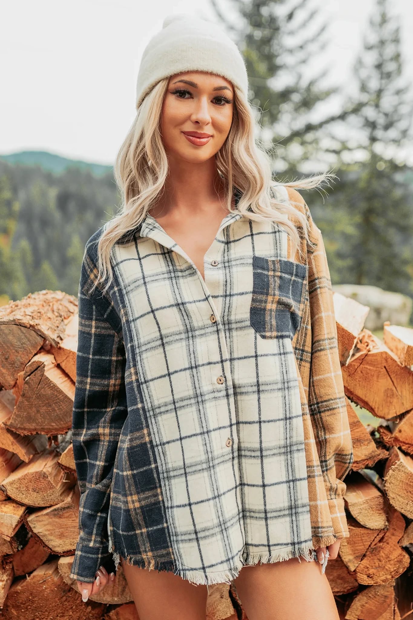 Haisley Multi-Plaid Top *PRE-ORDER*