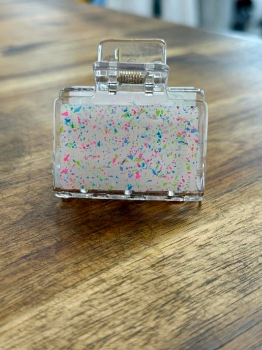 Colorful Confetti Claw Clip