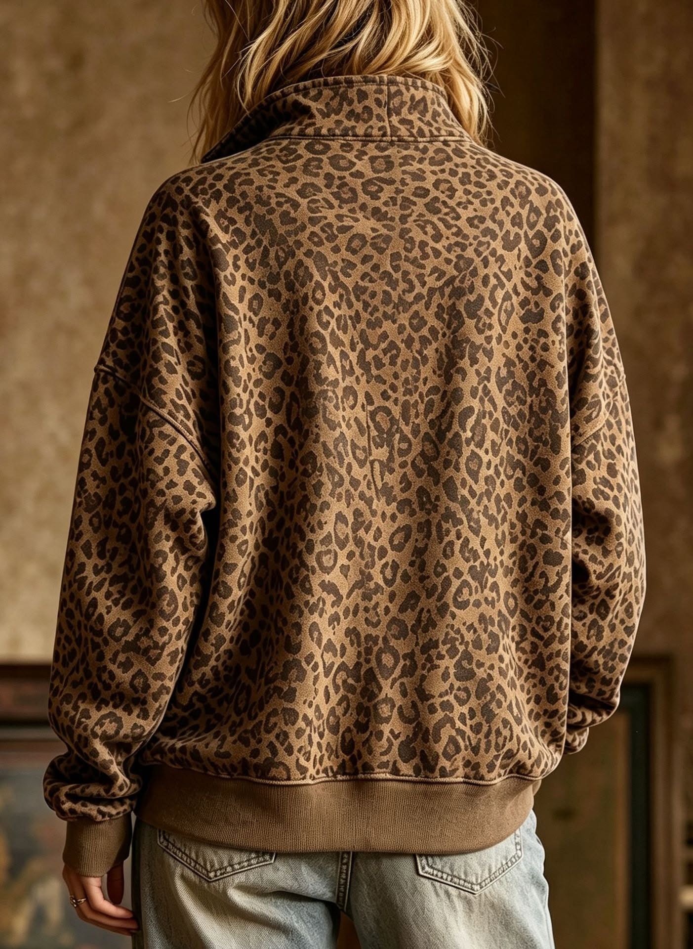 Leopard Rosette Top *PRE-ORDER*