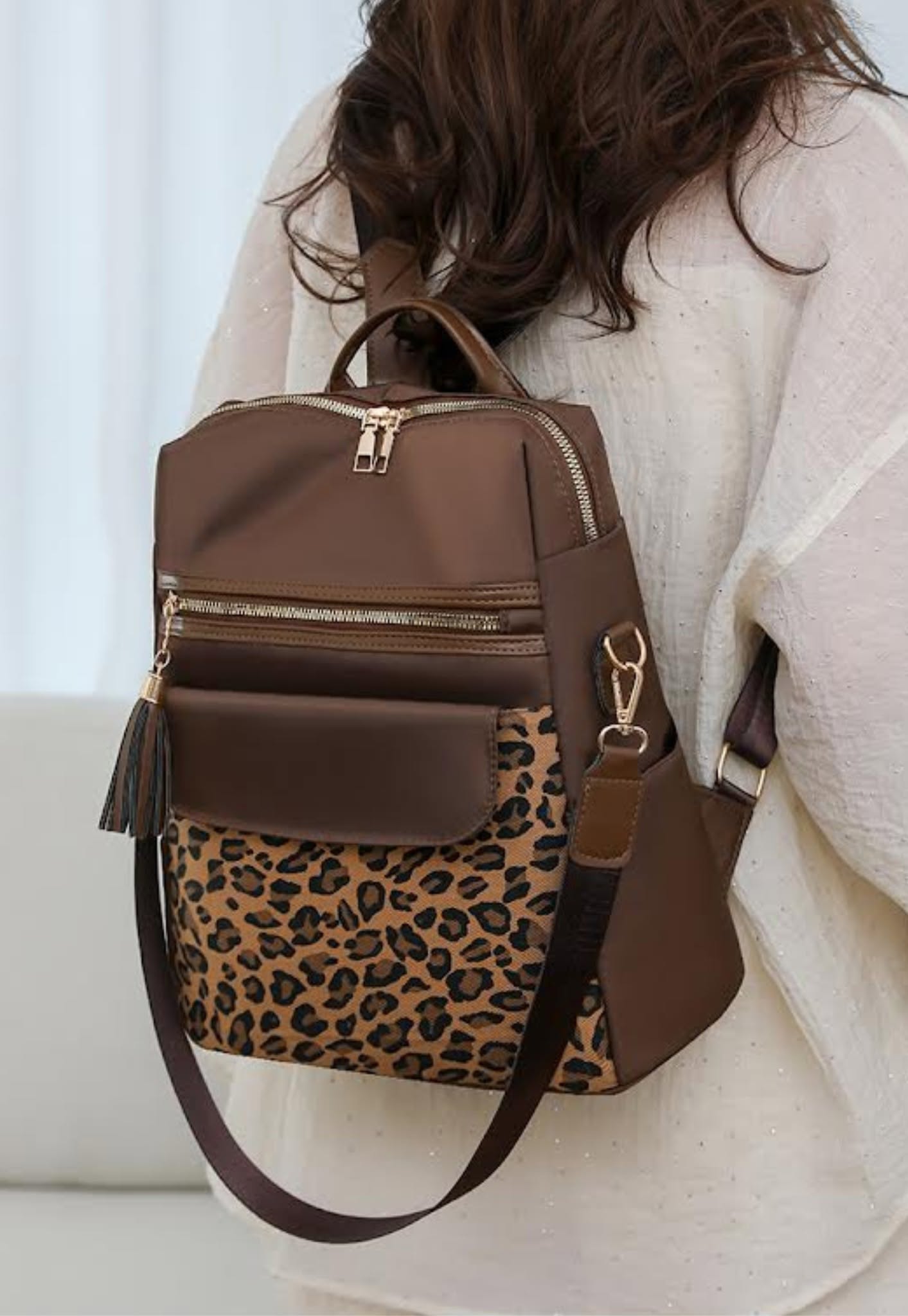 Two Tone Leopard Backpacks *PRE-ORDER*