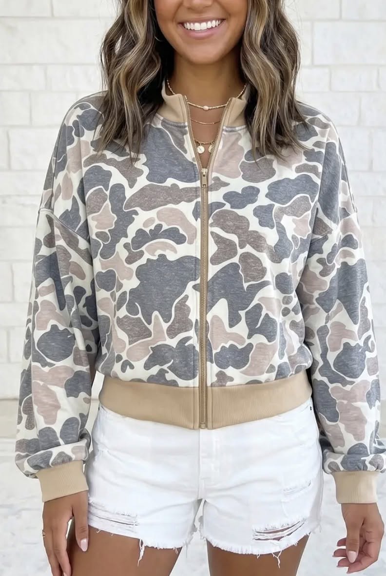 Camo Bomber Jacket *PRE-ORDER*
