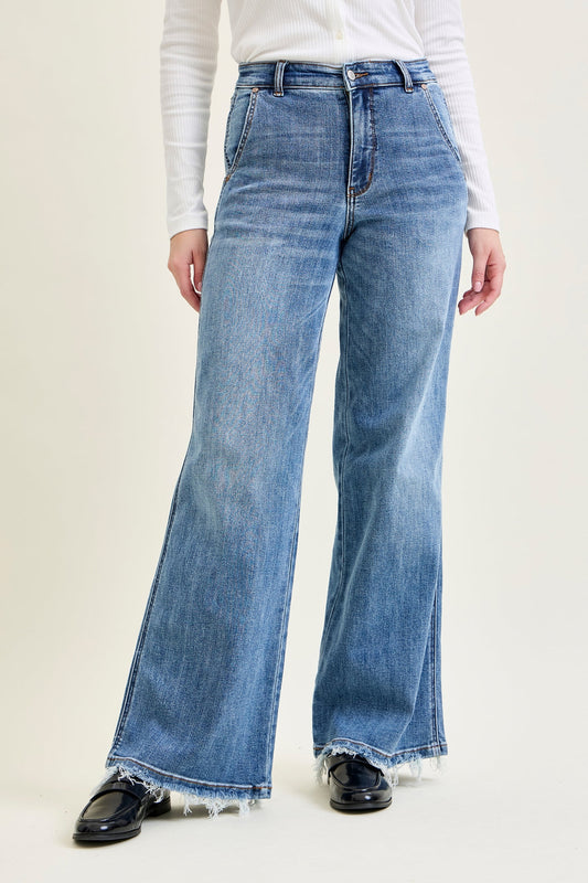 Judy Blue Sage High Rise Retro Wide Leg