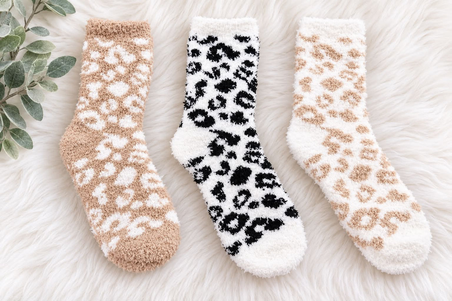 Dream Cloud Leopard Socks