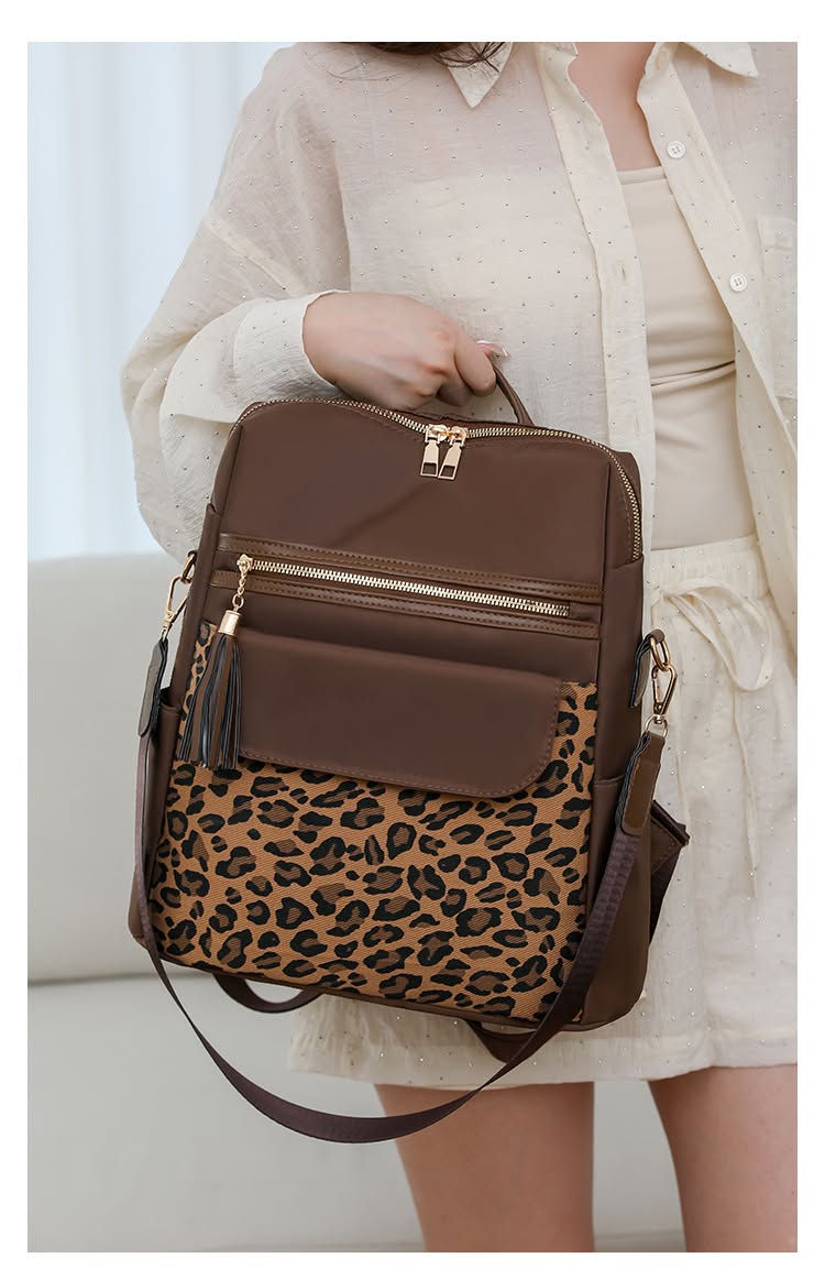 Two Tone Leopard Backpacks *PRE-ORDER*