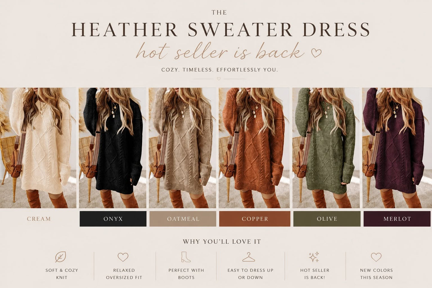 The Heather Sweater Dress *PRE-ORDER*
