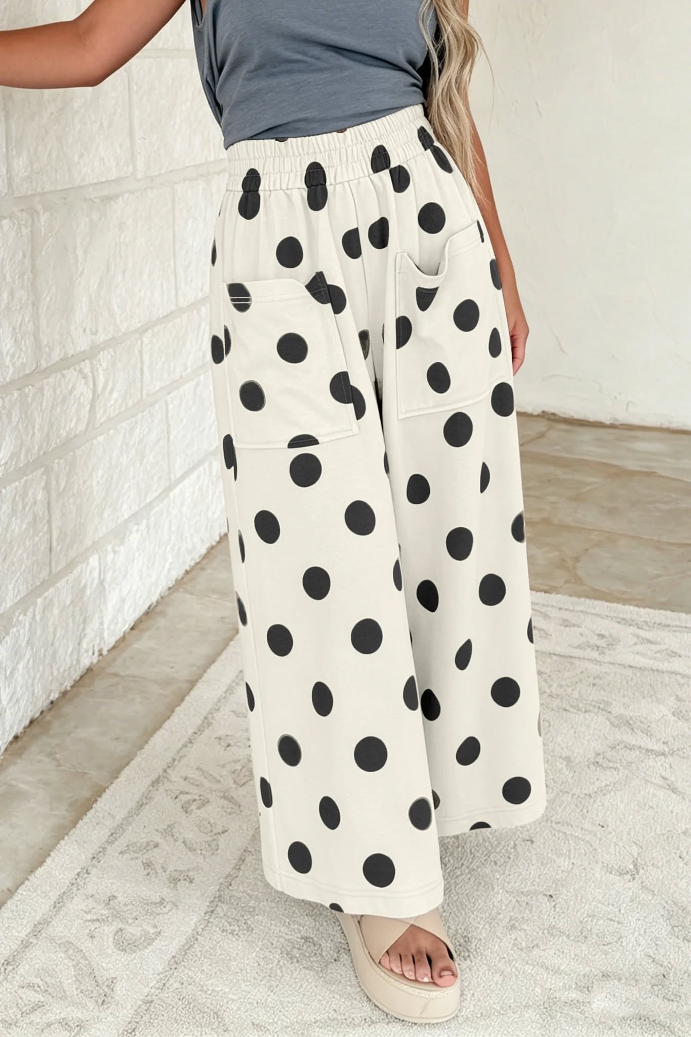 Polka Dot Wide Leg Pants *PRE-ORDER*
