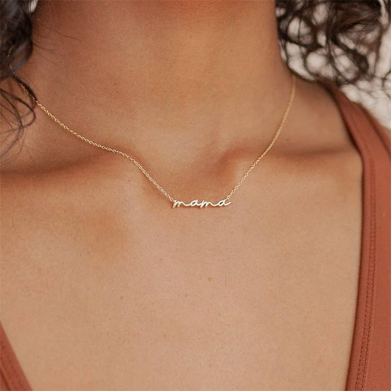 Mama Necklace- Silver