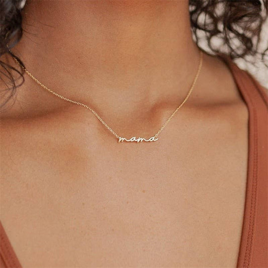 Mama Necklace- Silver