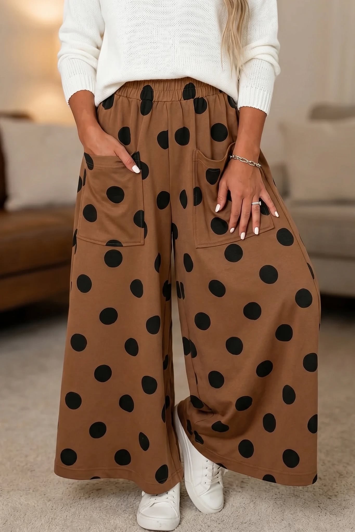 Polka Dot Wide Leg Pants *PRE-ORDER*