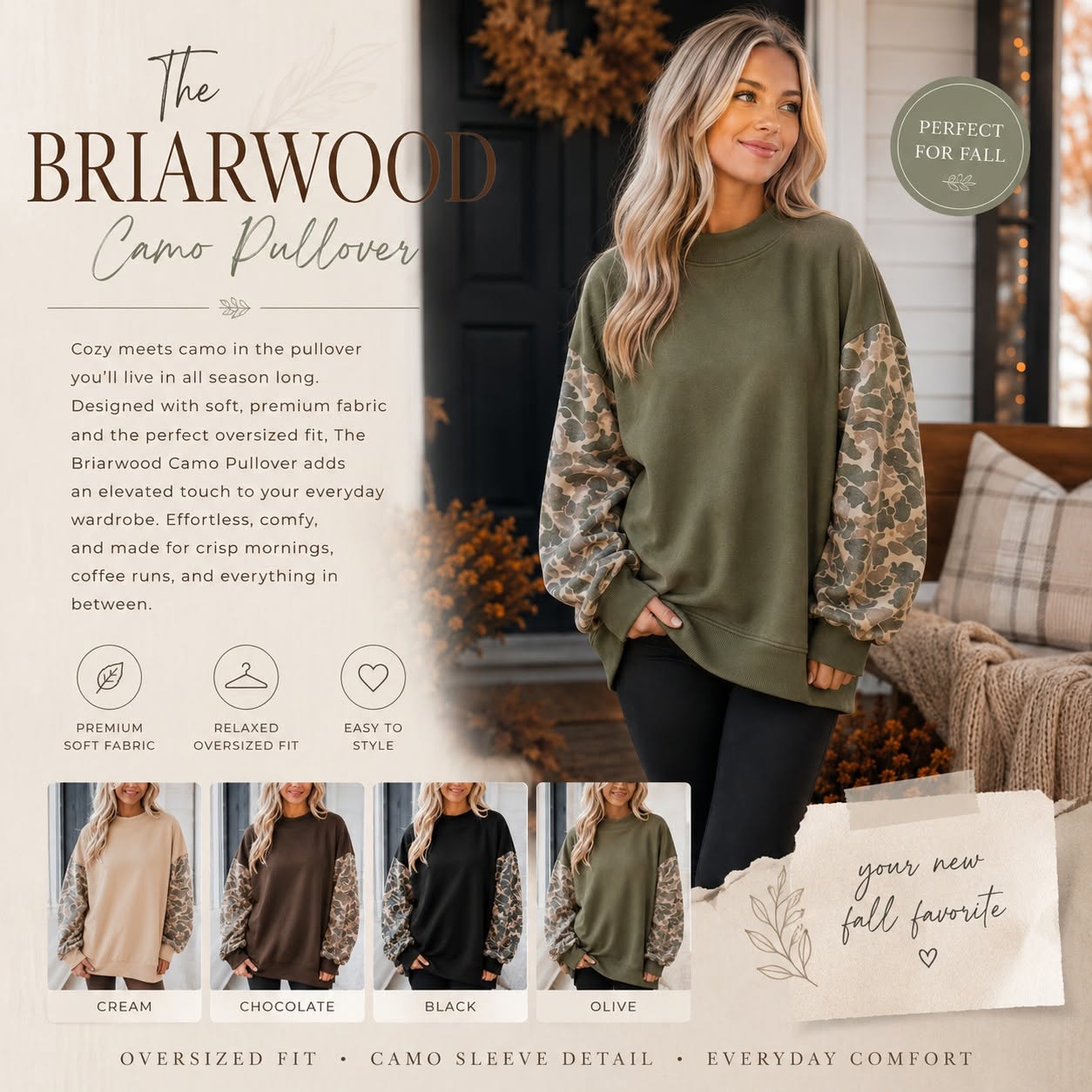 The Briarwood Camo Pullover *PRE-ORDER*
