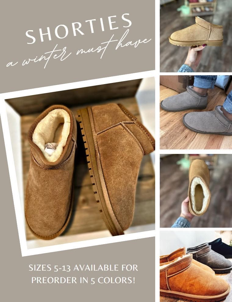 Faux Fur Lined Shortie Boots *PRE-ORDER*