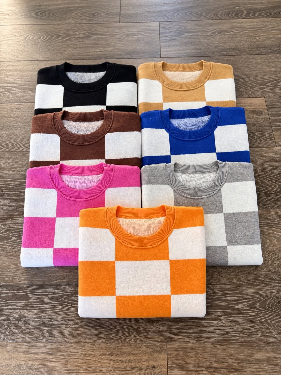 Cozy Checker Sweater *PRE-ORDER*
