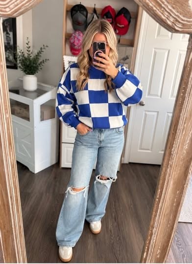 Cozy Checker Sweater *PRE-ORDER*