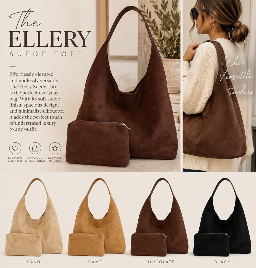 The Ellery Suede Tote *PRE-ORDER*