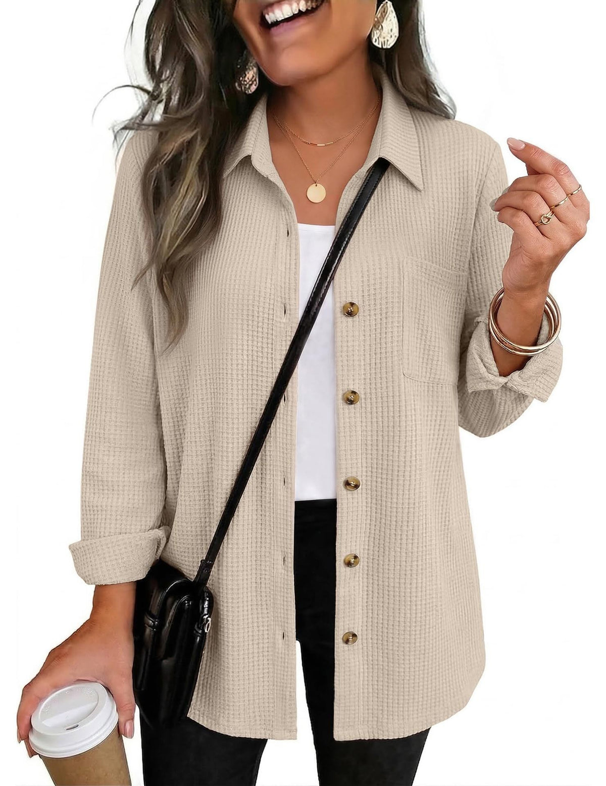 The Ellison Waffle Button Down *PRE-ORDER*