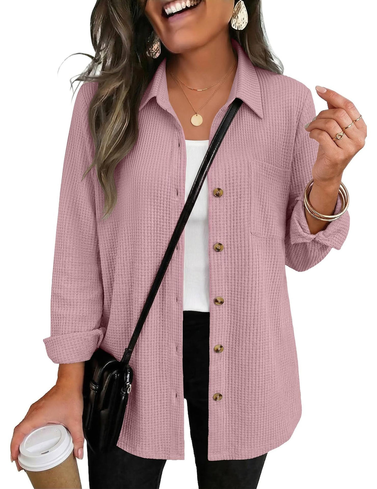 The Ellison Waffle Button Down *PRE-ORDER*