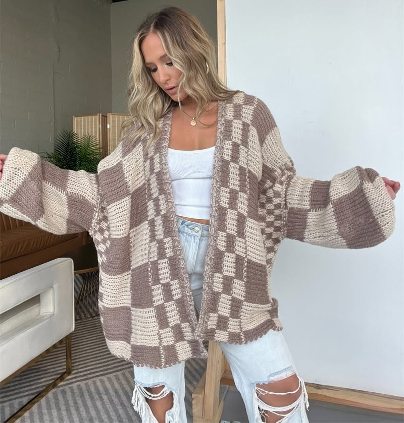 Cozy Check Cardigan *PRE-ORDER*