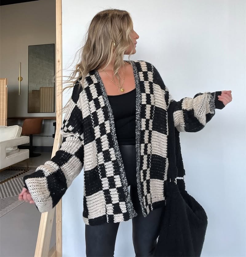 Cozy Check Cardigan *PRE-ORDER*